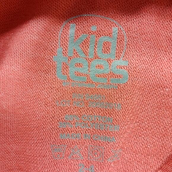 GIRLS FUSCHIA HOODED LONG SLEEVE T SHIRT - Picture 4 of 4